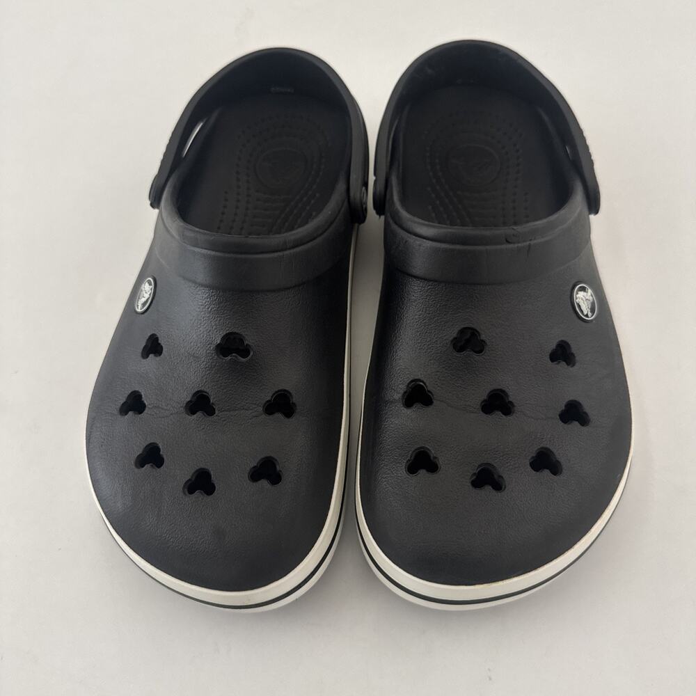 Disney Parks Crocs Mickey Mouse Ears Black Clogs Mens 6 Womens 8 - Picture 5 of 10